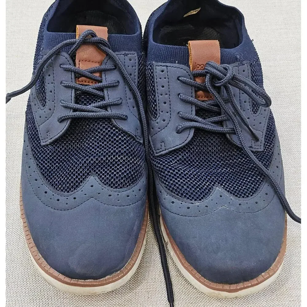 Joomra Hybrid Brogue Sneaker Navy Blue Breathable Mesh Urban Style Mens 45